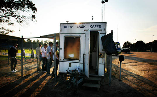 Fotboll, Superettan, Trelleborg, Vångavallen, korvkiosk