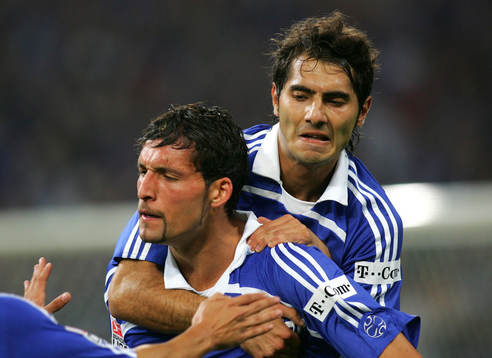 1-0 Kevin Kuranyi och Halil Altintop, Schalke, jubel,