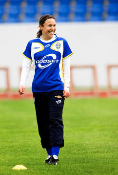 Fotboll, Dam, Sverige, förhands, träning