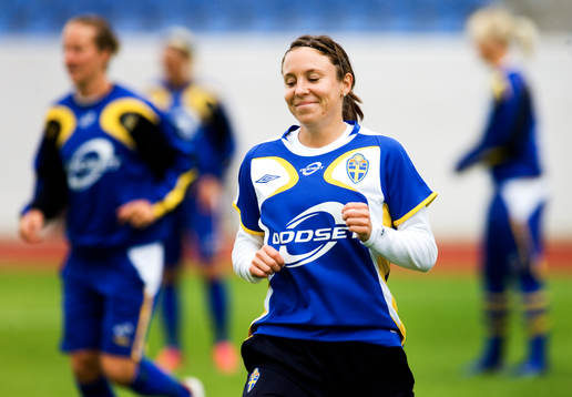 Fotboll, Dam, Sverige, förhands, träning