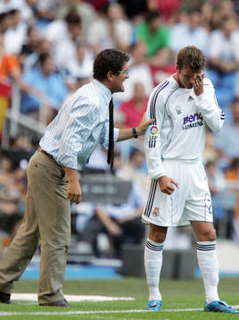 Fabio Capello, tränare, Real Madrid och David Beckham