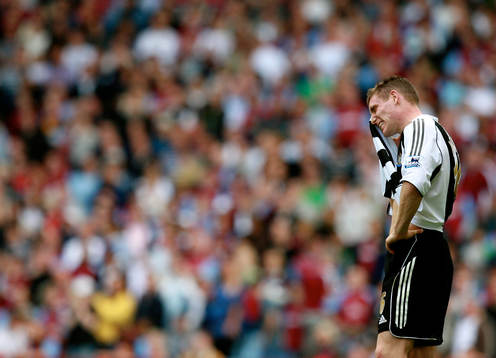 Fotboll, Engelsk, Premier League, Aston Villa - Newcastle