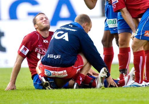 Fredrik Gustafson, skadad