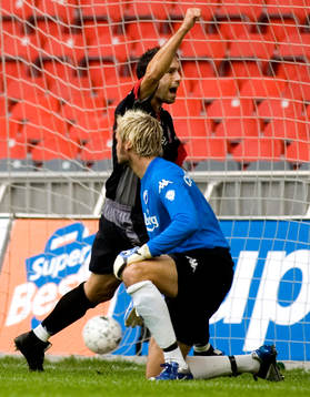 Rade Prica, Aalborg vid 1-0 målet