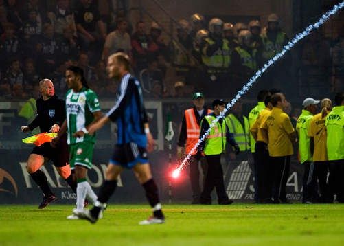 Matchen avblåst