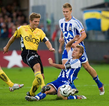 Kamp mellan landslagsmännen Anders Svensson och Niclas