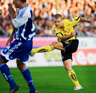Samuel Holmén, Elfsborg skjuter och Mattias Bjärsmyr,