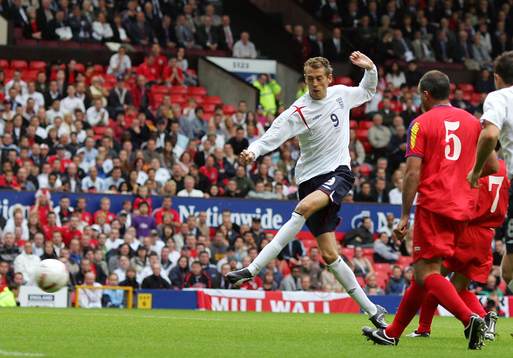 Peter Crouch, England gör 1-0