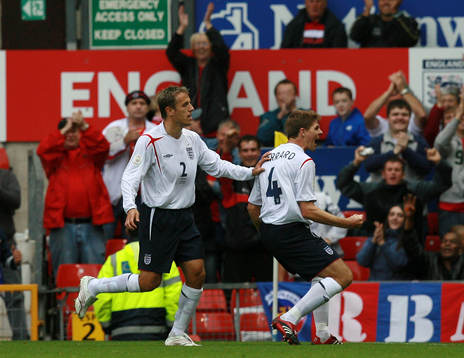 Steven Gerrard, England (Jubel)