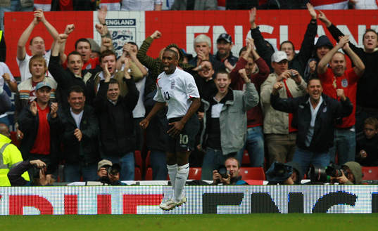 Jermain Defoe, England (Jubel)