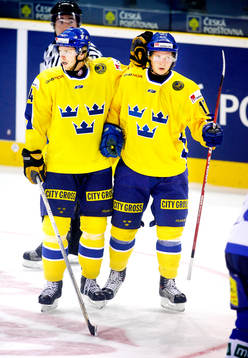 Nicklas Bäckström, Sverige gjorde 2-3 målet. Jubel med