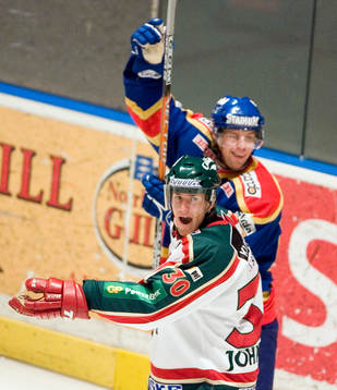 Johan Johnson, Frölunda, jubel