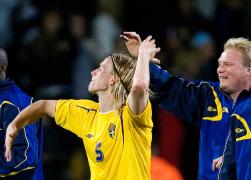 Oscar Wendt, Sverige utför sin segerdans och Jörgen