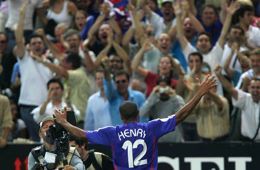 Thierry Henry, Frankrike, jubel