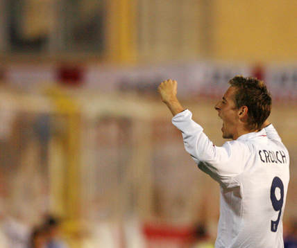 Peter Crouch, England, jubel