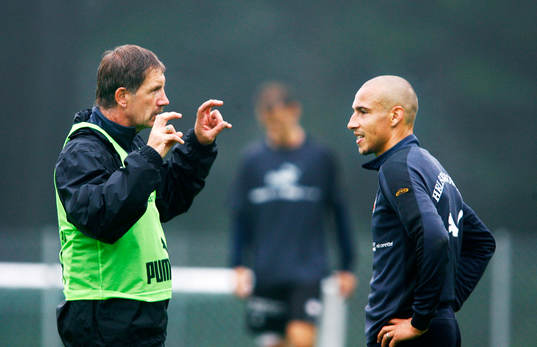 Stuart Baxter, ny tränare i Helsingborg och Henrik Larsson