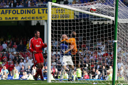 Andy Johnson, Everton och Pepe Reina, Liverpool