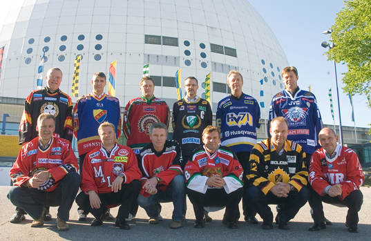 bakre raden från vänster: Leif Boork, Brynäs, Hans
