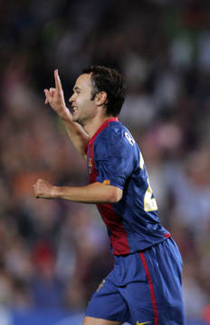 Andres Iniesta, Barcelona (Jubel)