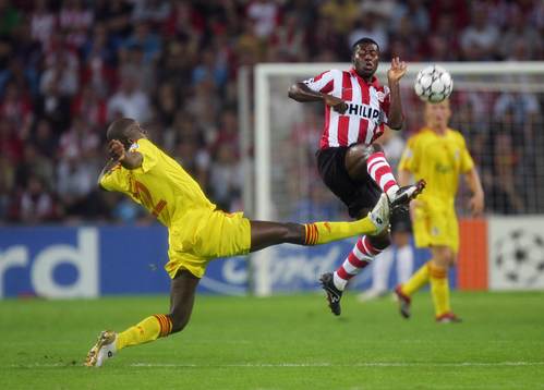 Momo Sissoko, Liverpool och Edison Mendez, PSV Eindhoven