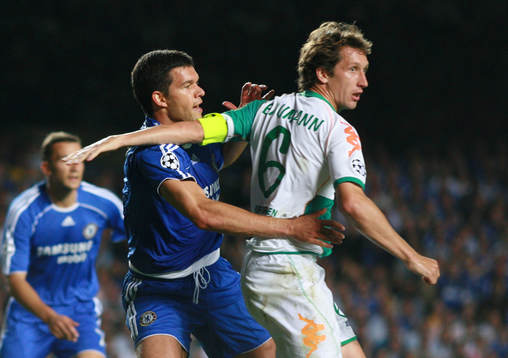 Michael Ballack, Chelsea och Frank Baumann, Werder Bremen
