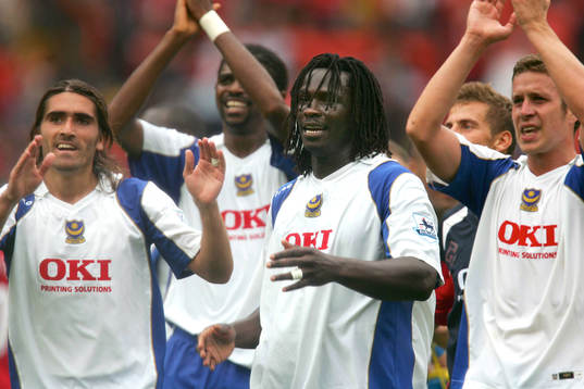 Pedro Mendez, Linvoy Primus och Sean Davis, Portsmouth,
