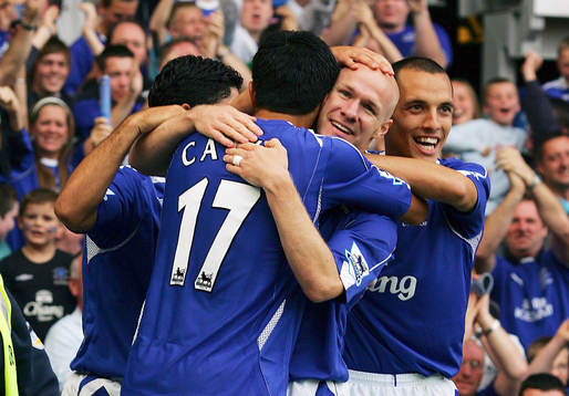 Andy Johnson, Everton, jubel