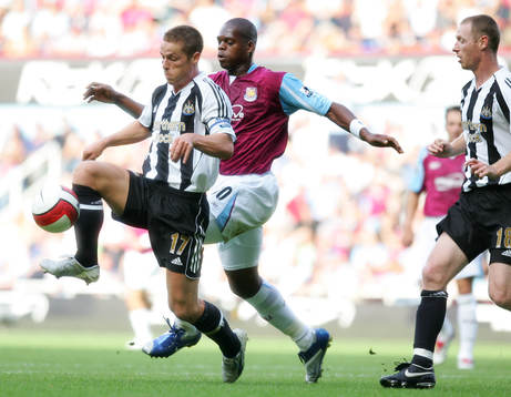 Scott Parker, Newcastle och Marlon Harewood, West Ham