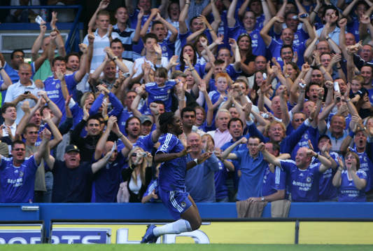 Didier Drogba, Chelsea (Jubel)
