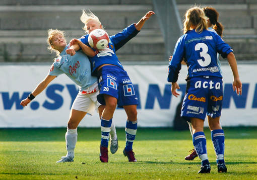Frida Nordin, Malmö och Caroline Seger, Linköping