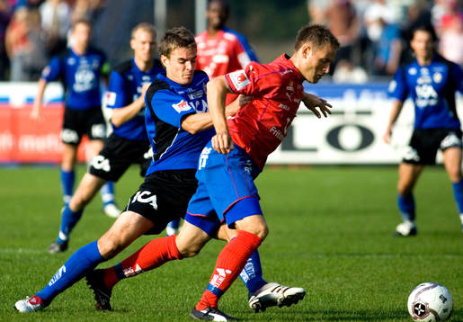 Martin Fribock, Halmstad och Erik Wahlstedt, Helsingborg