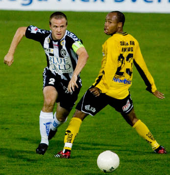 Johan Norell, Landskrona tar sig förbi Jermayne Hue,