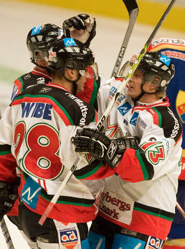 Pavel Brendl och Marco Tuokko, Mora. Jubel