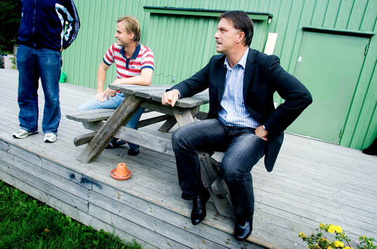 Kjell Jonevret, tränare och Markus Johannesson möter