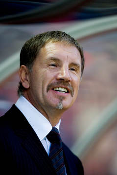 En nöjd Stuart Baxter, tränare, Helsingborg