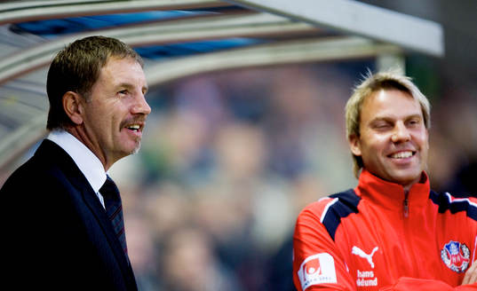 En nöjd Stuart Baxter, tränare, Helsingborg
