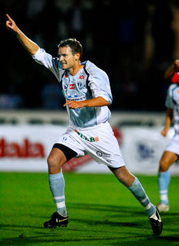Jonatan Johansson, Malmö, gjorde mål, jubel