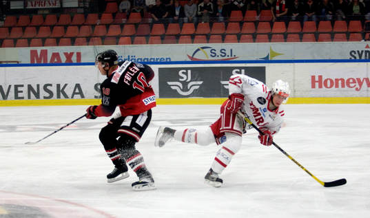 Edvin Frylén, Malmö och Johan Andersson, Timrå. Reklam,