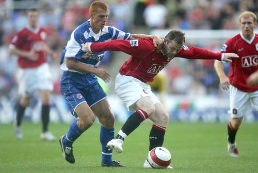 Fotboll, engelsk, premier league, Reading - Manchester