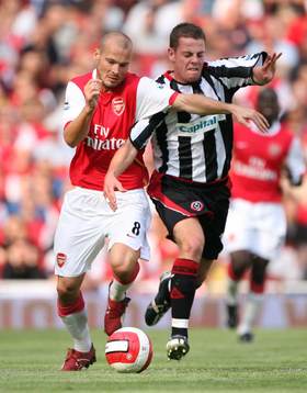 Fotboll, engelsk, premier league, Arsenal - Sheffield