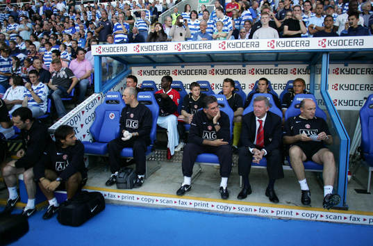 Fotboll, engelsk, premier league, Reading - Manchester