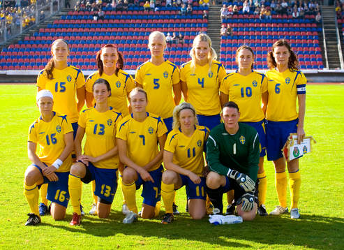 Bakre raden frv; Therese Sjögran, Frida Östberg, Caroline