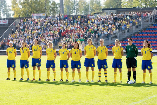 Fotboll, dam, EM-kval, Sverige - Tjeckien