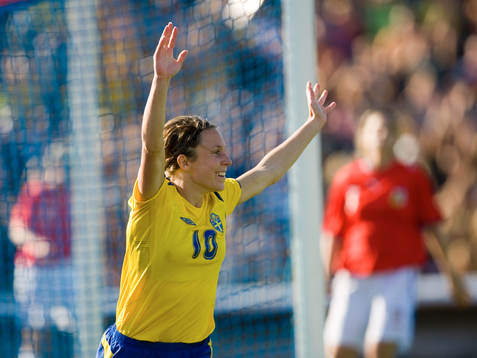 Hanna Ljungberg, Sverige, jubel, glädje