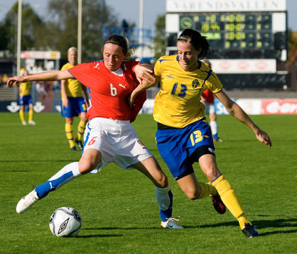 Lotta Schelin, Sverige och Alexandra Mouchova, Tjeckien