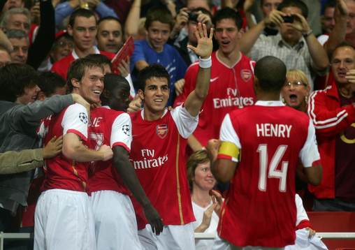 Alexander Hleb, Emmanuel Eboue, Cesc Fabregas och Thierry