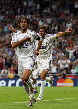 Raul och Ruud van Nistelrooy, Real Madrid (Jubel)