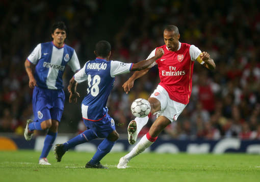 Thierry Henry, Arsenal och Paulo Assuncao, Porto