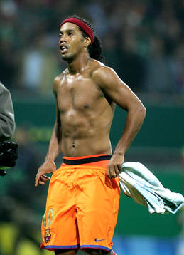 Ronaldinho, Barcelona, bar överkropp