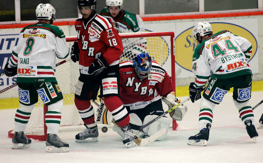 Rögle BK - Nybro Vikings IF: Jacob Johansson, Byström